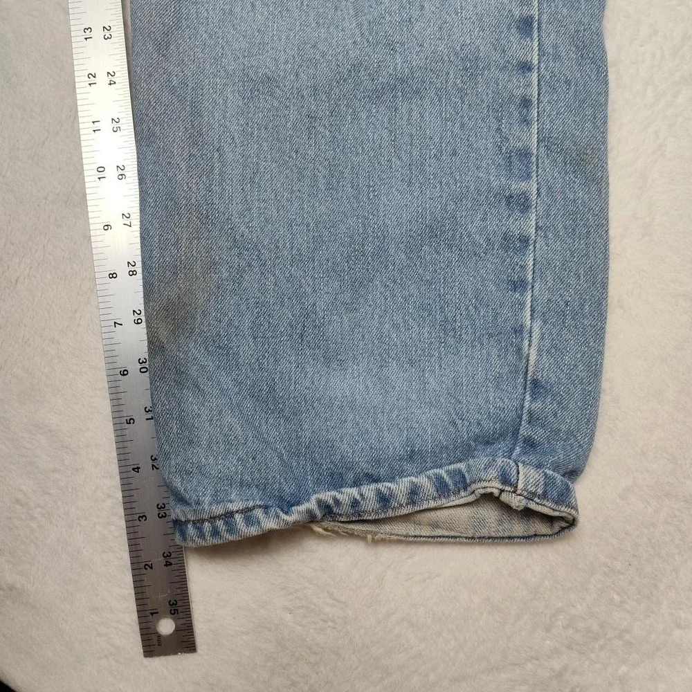 Vintage Levis 550 Jeans Mens 38x34 Blue Y2K Light Distressed‎ Straight Denim